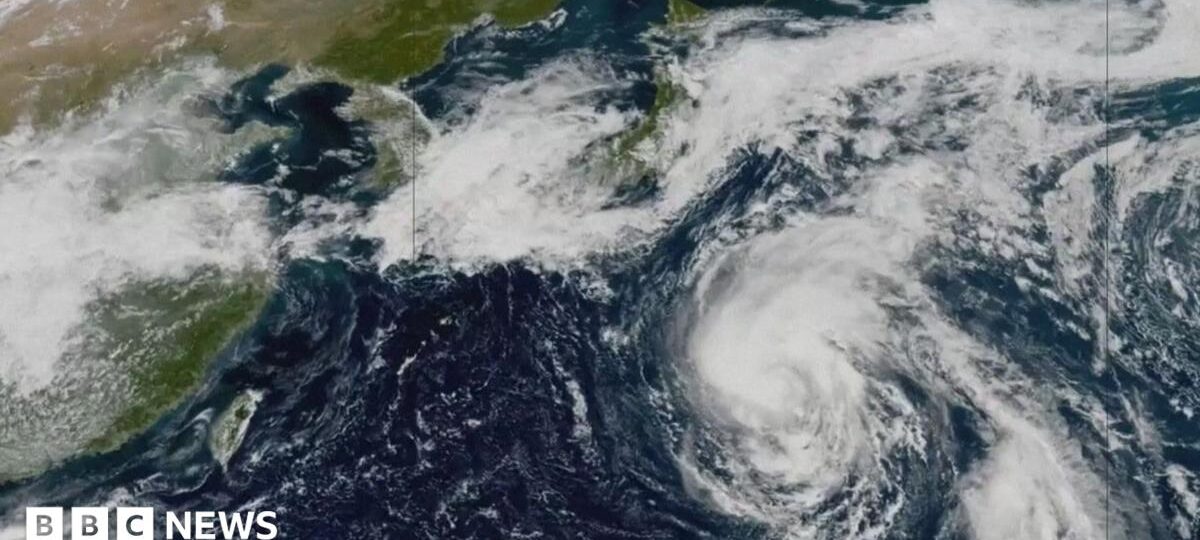 Watch: Timelapse shows typhoon barrelling towards Japan