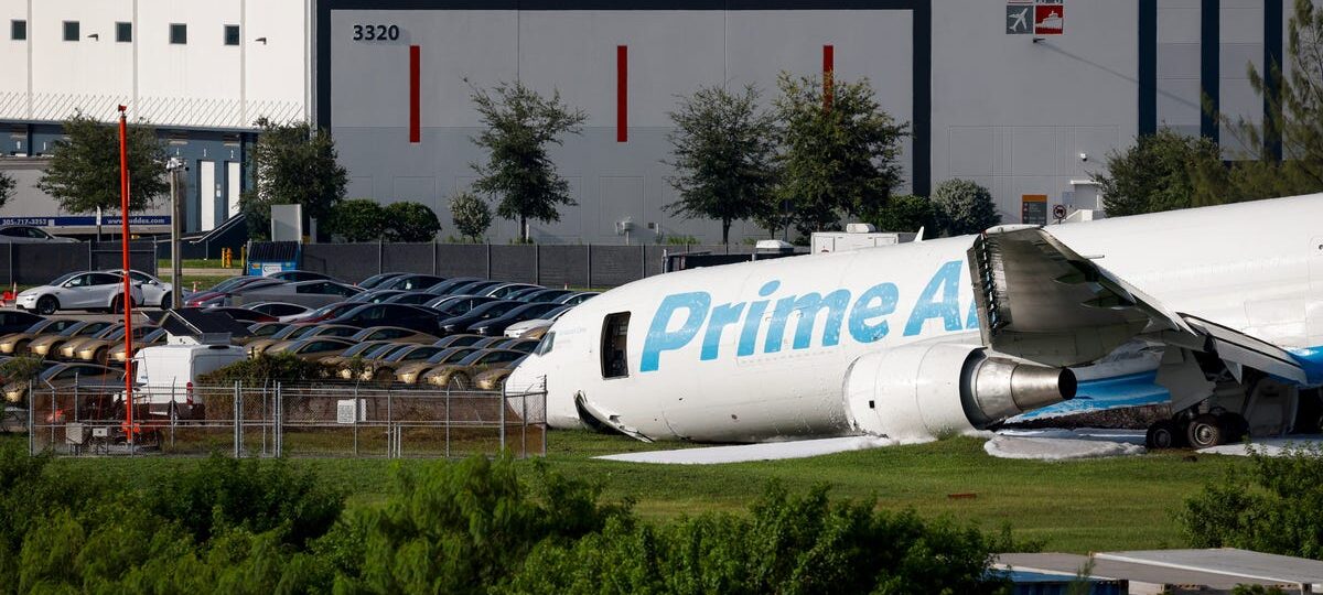 The Amazon cargo plane that crashed in Miami nearly hit a parking lot full of Tesla Cybercabs