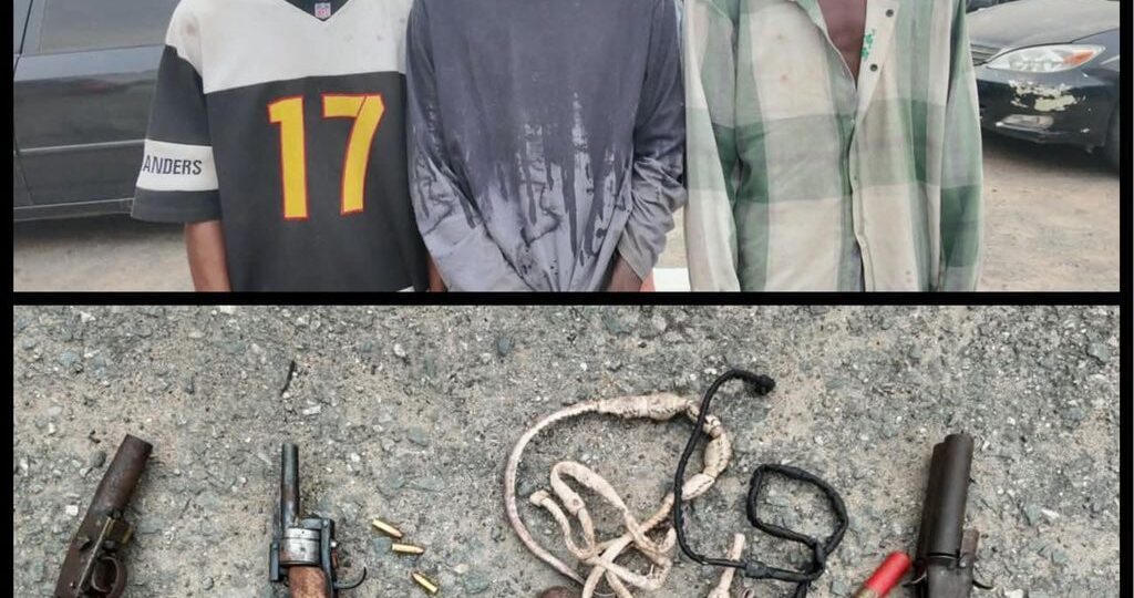 Suspected armed robbers nabbed with guns, live ammunition in Lagos