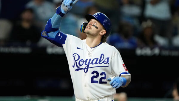 Jensen finishes a single shy of the cycle to help Royals win 7-3 and avoid sweep against Marlins