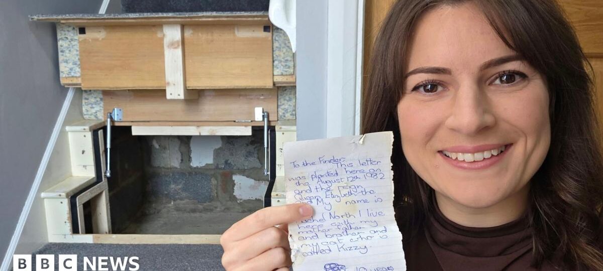 Child's hidden letter found after 44 years