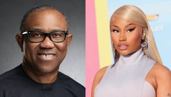 Nicki Minaj follows Peter Obi on X after viral repost