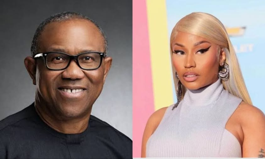 Nicki Minaj follows Peter Obi on X after viral repost