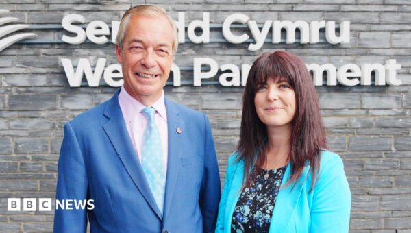 Helen Jenner announced by Nigel Farage as new leader of Reform in Wales