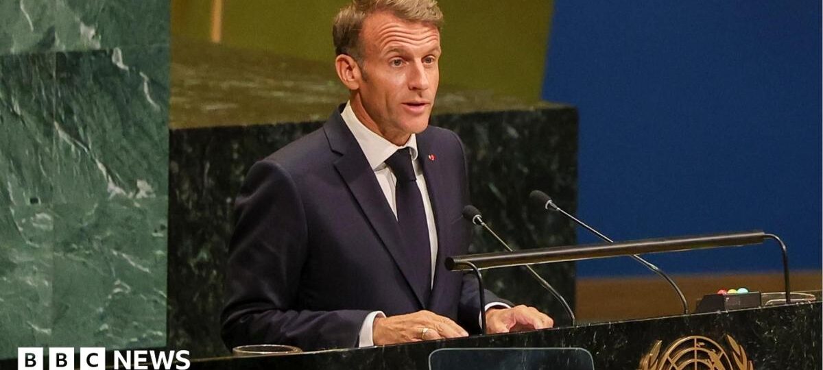 Netanyahu calls Macron's remarks on West Bank in UN speech 'grotesque'