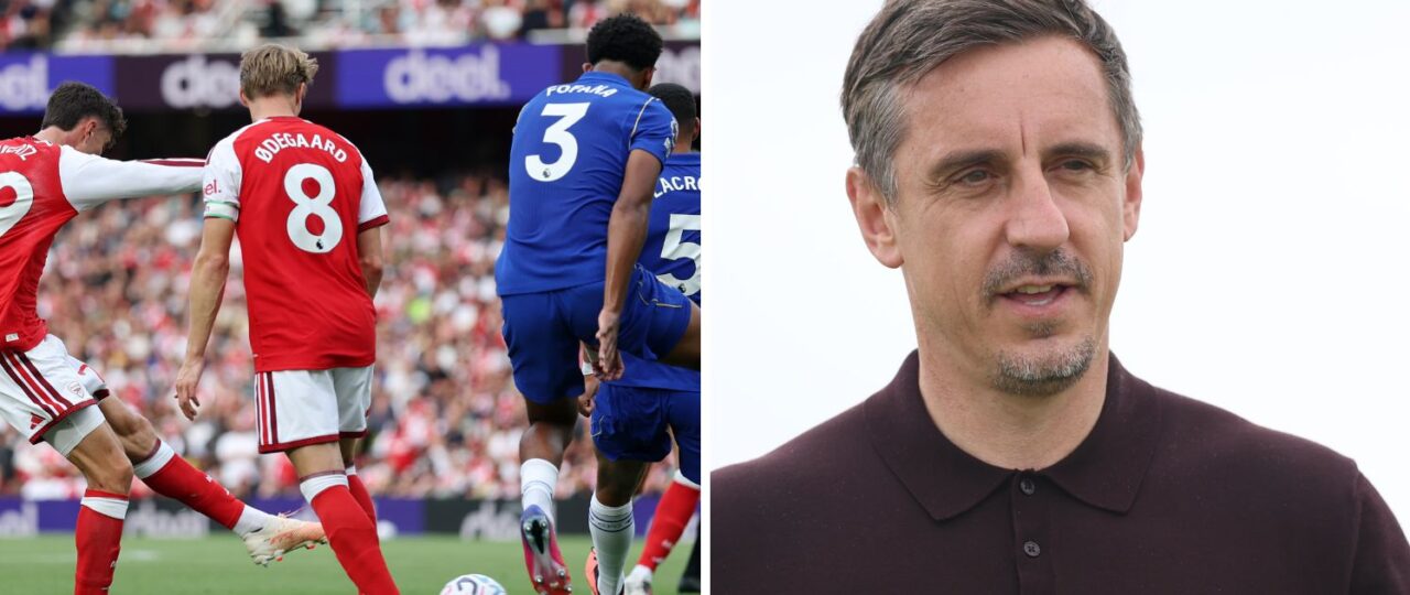 Gary Neville singles out two Arsenal stars as ‘best players’ after comeback vs Chelsea