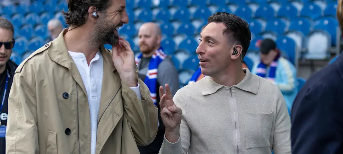 Scott Brown threatens Henrik Larsson with seven-iron after losing Celtic legends battle