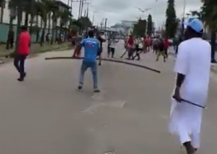 NDC members attacked by thugs during 1 million an march in Warri[VIDEO]