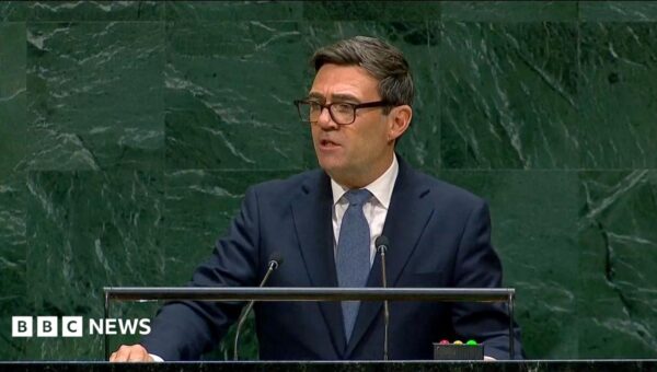 Watch: Key moments from Andy Burnham's first UN speech