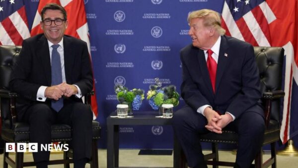 Trump says he can do business with Burnham but criticises ‘terrible’ Chagos deal