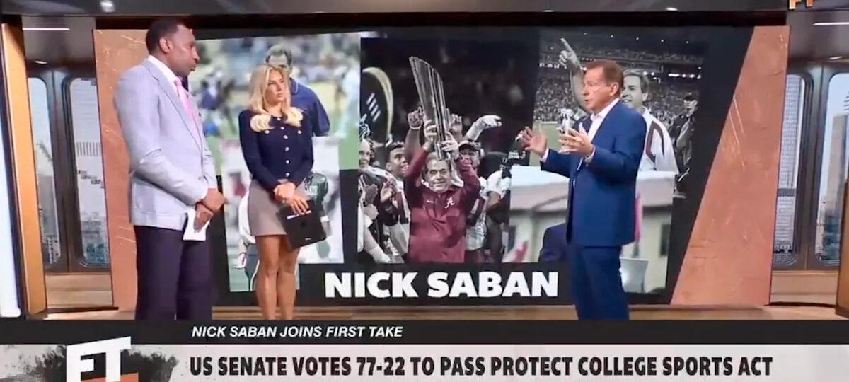 Nick Saban claims athletic departments could ‘go broke’ in latest media blitz to pass Protect College Sports Act