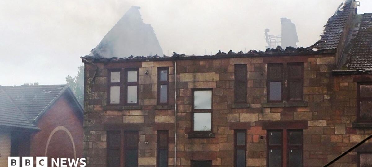 Police probe cause of fire at Glasgow affordable homes tenement