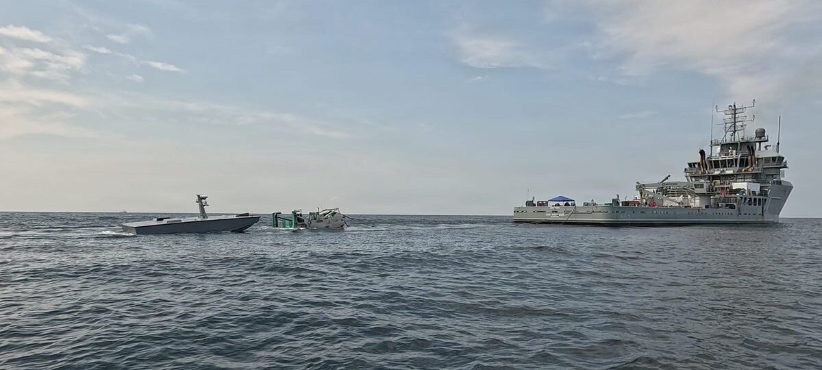 The US Navy is testing robotic refueling to push drone boats deeper into high-threat waters without putting sailors at risk