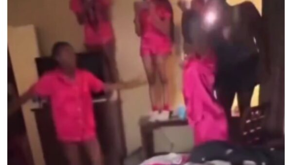 Bridal shower turns boxing ring as ladies exchange blows in viral video