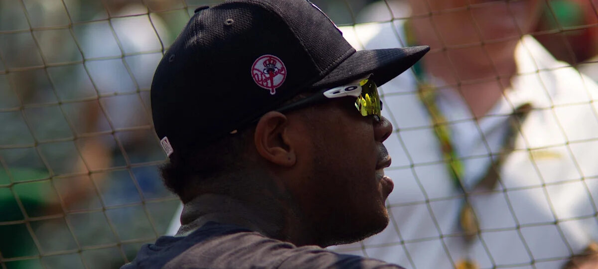 How far ahead is Aroldis Chapman in MLB’s reliever strikeout record?