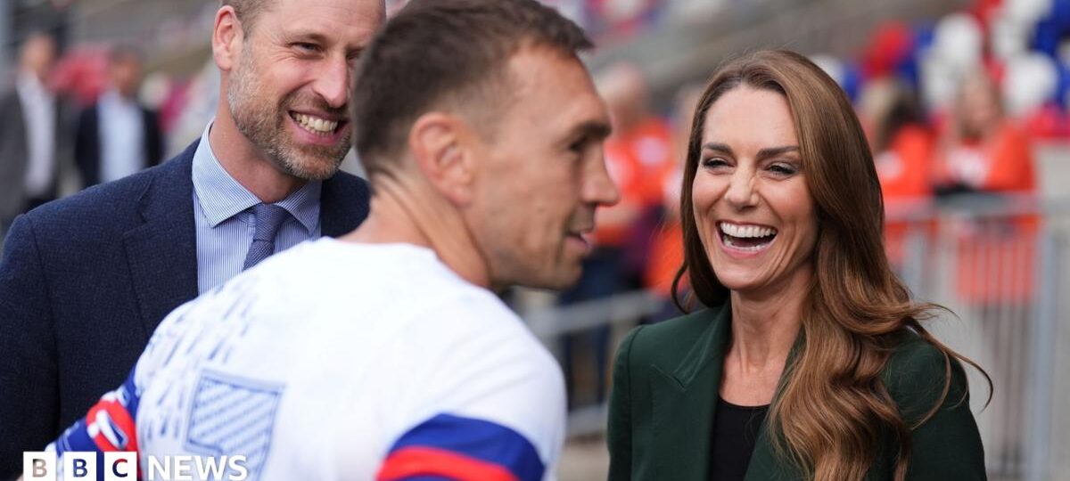 Prince William and Catherine's surprise visit to Kevin Sinfield's charity run