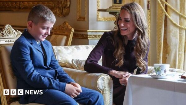 Boy, 9, who lost leg as a baby tells Catherine of endurance challenge