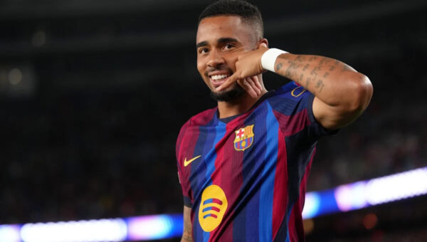 Gabriel Jesus delighted after scoring his first goal for Barcelona: ‘It’s a different kind of emotion’