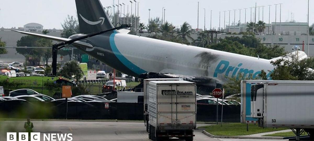 Five dead after Amazon cargo plane crashes at Miami airport