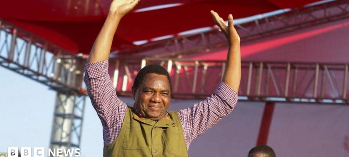 Zambia's president to be sworn in for second term while opponent detained