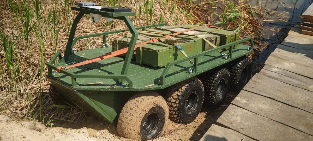 Ukraine’s battlefield supply robots have learned how to swim