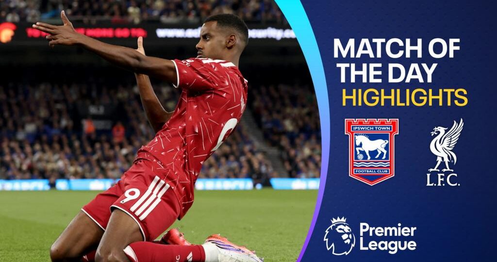 Isak's early double gives Liverpool victory over Ipswich