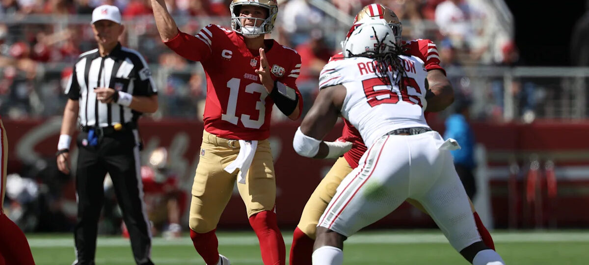 Purdy throws 4 TD passes to lead the injury-depleted 49ers to a 36-30 win vs. the Cardinals