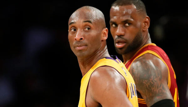 LeBron James-Kobe Bryant 1-of-1 autographed jersey patch card goes to auction after sitting in private collection for nearly 20 years