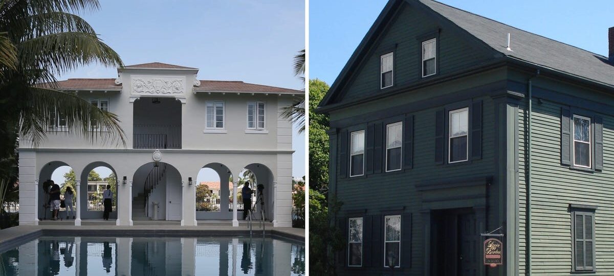 From the 'Amityville Horror' house to the former Versace mansion, 12 notorious homes that have gone up for sale