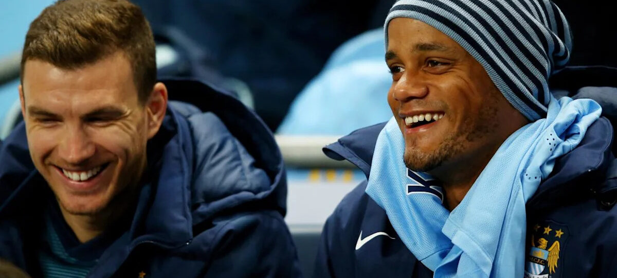 Džeko relishing visit of "incredible" former teammate and Bayern coach Kompany