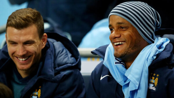 Džeko relishing visit of “incredible” former teammate and Bayern coach Kompany