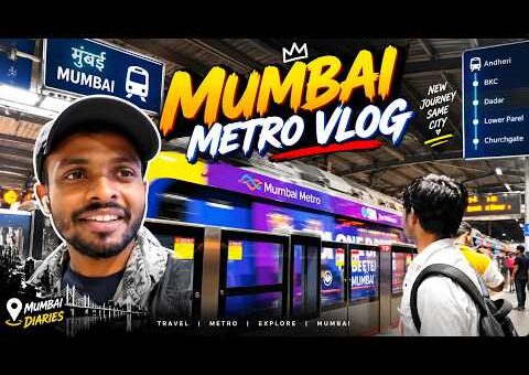 Mumbai Metro Vlog 🚇 | First Time Metro Journey | Mumbai Travel Vlog 2026
