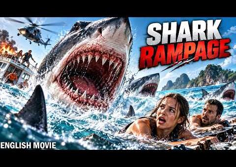 SHARK RAMPAGE 🦈🔥| Trapped at Sea With Deadly Sharks | Hollywood Action Thriller Movie In English