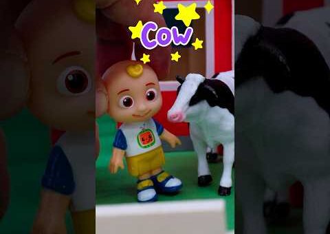 FARM ANIMALS Toy Play! 🐮🚜 Learn Farm Animals Sounds! #cocomelon #shorts