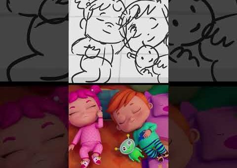 Camping Chaos! ⛺ Ten In The Bed (Emmie Nursery Rhyme) #kids #shorts