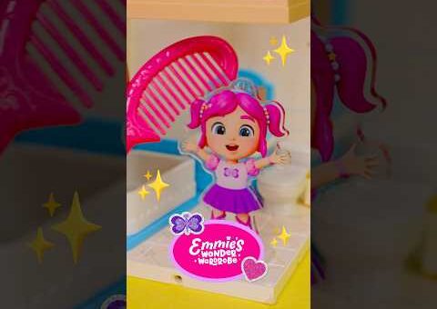 Mermaid Dollhouse Makeover! 💅 Get Ready With Emmie Toy Play #kids #shorts