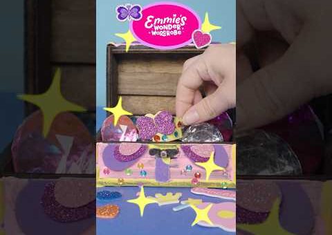 What A Treasure! 🌟 Create A Craft Glitter Sparkle Treasure Box With Emmie #kids #shorts
