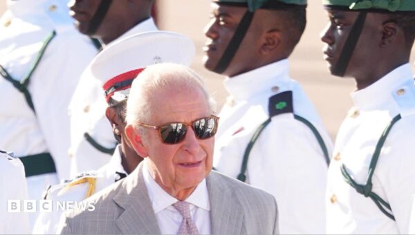 King acknowledges ‘suffering of the past’ as Caribbean tour begins
