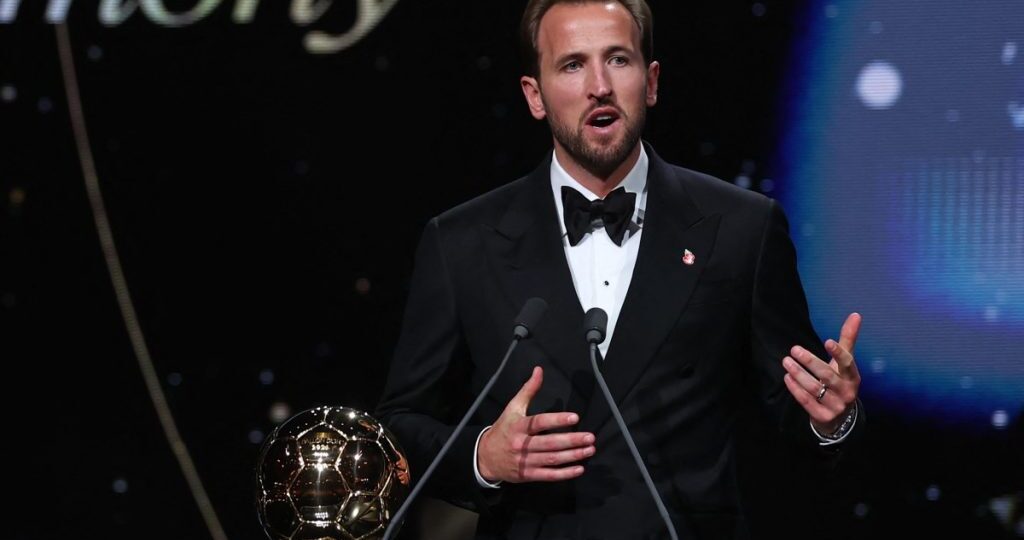Ballon d’Or win ‘feels like a dream’, says Kane as tributes pour in