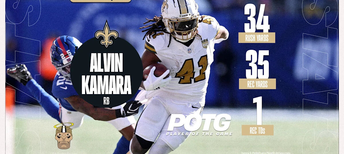 Game Balls from Saints’ thrilling Week 6 win against the Giants