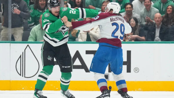 Martin Necas has 2 goals to lead the short-handed Avs past the Stars, 3-2
