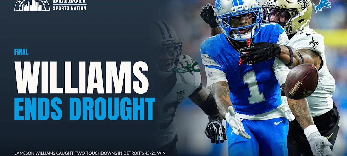 Jameson Williams Ends Drought With a Career First