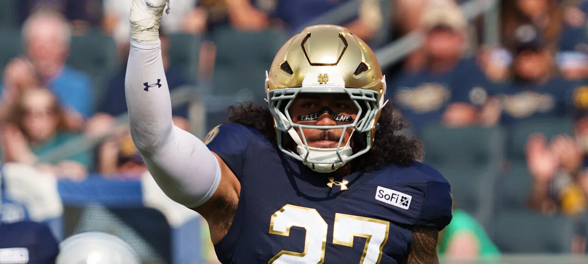 Kyngstonn Viliamu-Asa, ND's star LB, gets high grade from PFF College