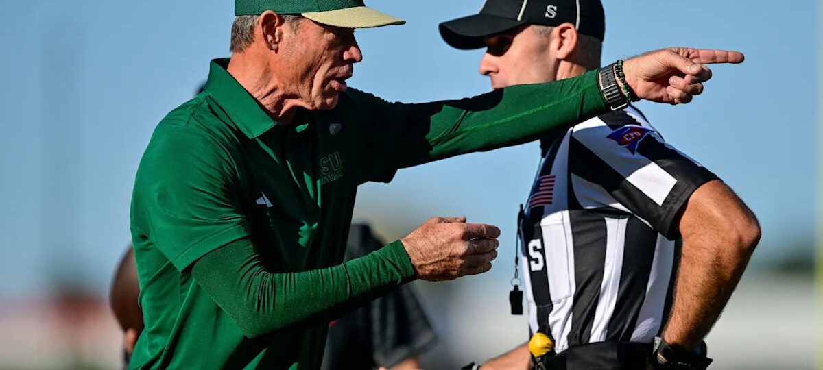 Jim Mora's coaching staff had a significant, and bizarre, mid-game change