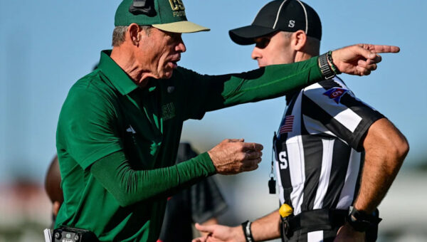 Jim Mora's coaching staff had a significant, and bizarre, mid-game change