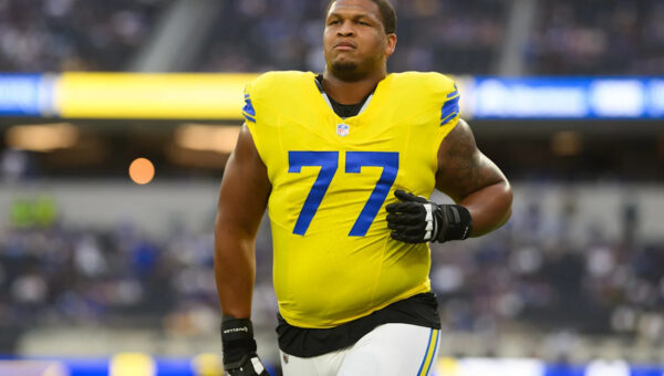 Rams lineman Alaric Jackson has suspension reduced to 1 game for punching Bills' Chubb