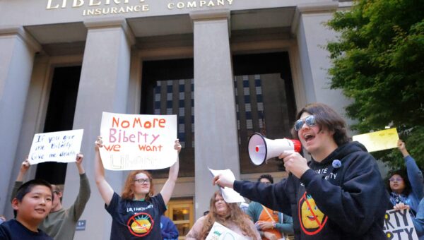 People really, really hate the ‘Liberty Biberty’ mascot. Maybe that’s good for Liberty Mutual?