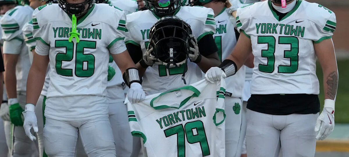'Let's finish this for Chris.' Yorktown honors teammate Chris Wilson Jr. on emotional night