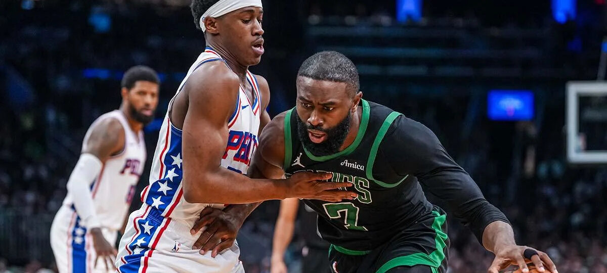 A VJ Edgecombe-Jaylen Brown bromance is rapidly forming for the 76ers