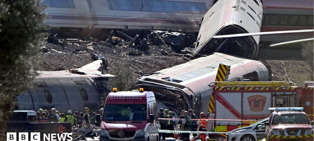 High-speed train crash kills at least 68 people in Spain